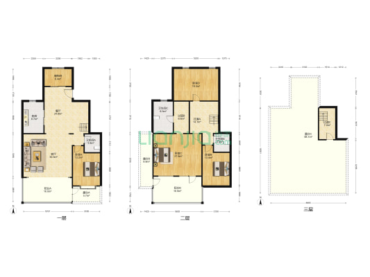 翡翠公元 4室2厅3卫 241平方