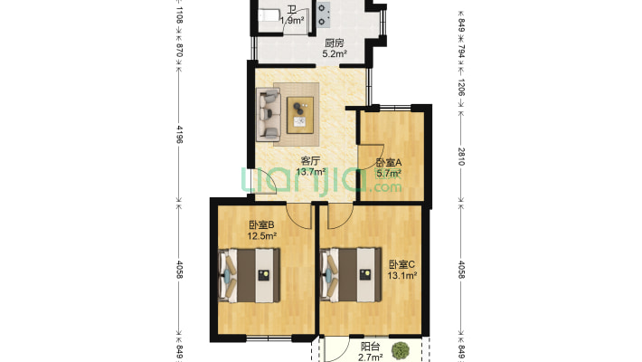 建政石化小区二手房实景图