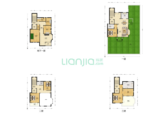 鲁能7号别墅东区 5室1厅3卫 342平方