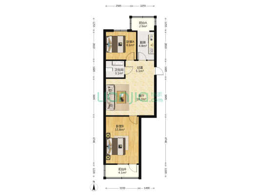 劳动西路5号小区 2室1厅1卫 76平方