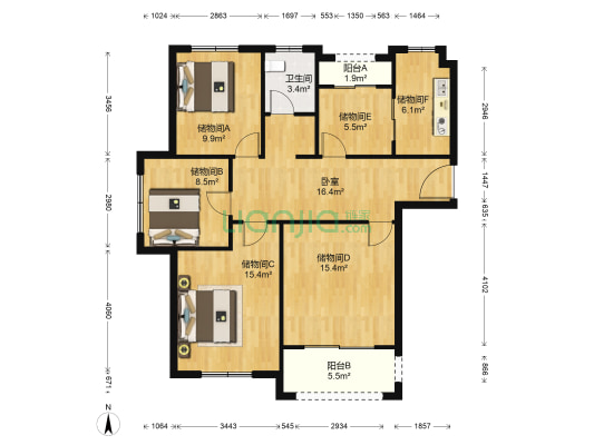 东方雅苑（昆山） 1室0厅1卫 115平方