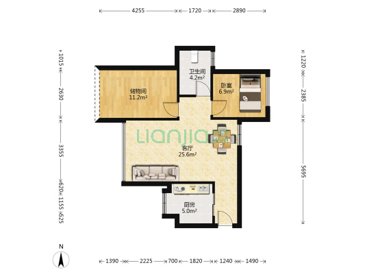 雅居乐万象郡三期泊岸 1室1厅1卫 78平方