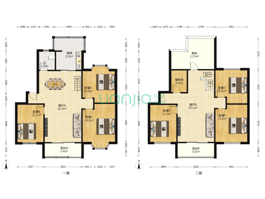 斯瑞新景苑 6室2厅1卫 182平方