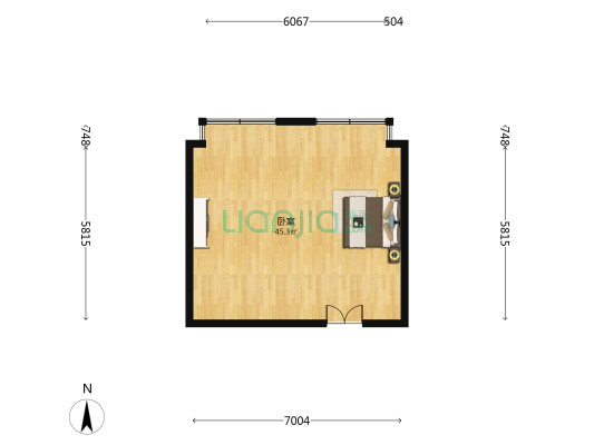 三源振河科技园 1室0厅0卫 67平方