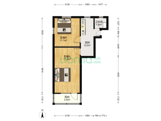 新泾二村 2室0厅1卫 51平方