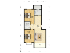 此房南北通双透格局好，视野宽阔-涿州同善园小区户型图