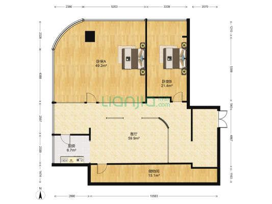 浙宇大厦 2室1厅0卫 209平方