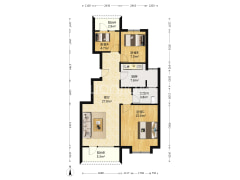 华融现代城南北通透大三居，采光好，视野好-涿州华融现代城户型图