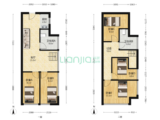 万宇汽车五金博览中心 5室1厅2卫 59平方