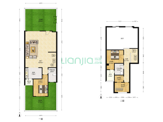 江山樾二期 3室1厅2卫 133平方