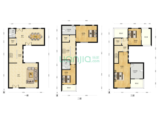 瑞景美墅 4室2厅4卫 318平方