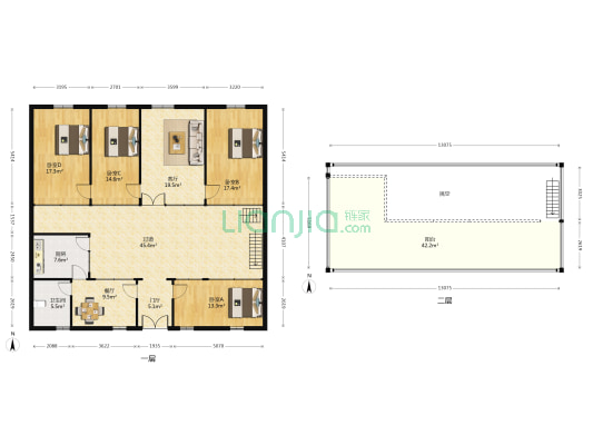 土楼村6区 4室2厅1卫 81平方