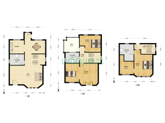 福运庄园 3室1厅3卫 198平方