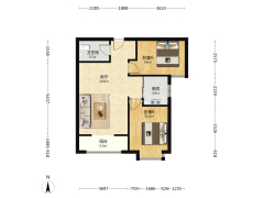 开发区全南两居精装修  交通方便-涿州惠友万悦城(涿州)户型图