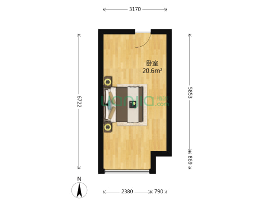 嘉年华青年城 1室0厅0卫 31平方
