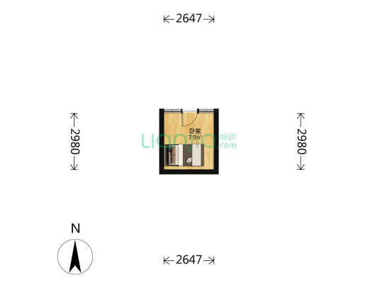 鼓楼西大街 1室0厅0卫 11平方
