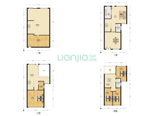 中天观庭 4室1厅2卫 319平方