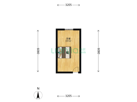 长生路30号 1室0厅0卫 27平方