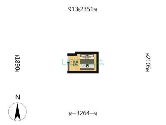 东牛角胡同 1室0厅0卫 8平方