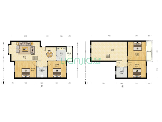 碧和苑 4室1厅2卫 167平方