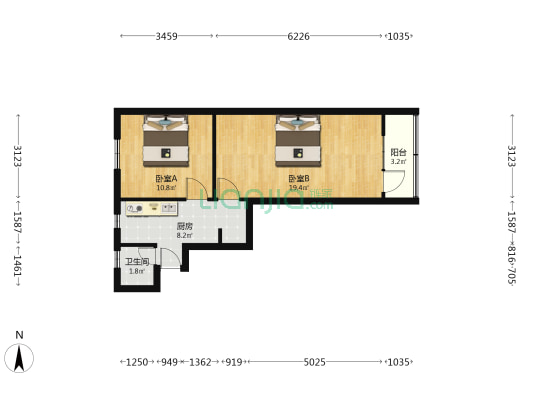 定西路670号 2室0厅1卫 53平方