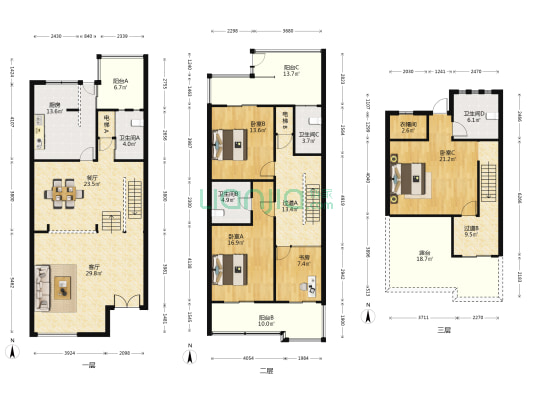 颐亭花园(别墅) 4室2厅4卫 195平方