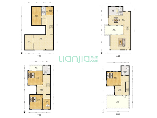 石湖华城湖郡 4室1厅4卫 319平方
