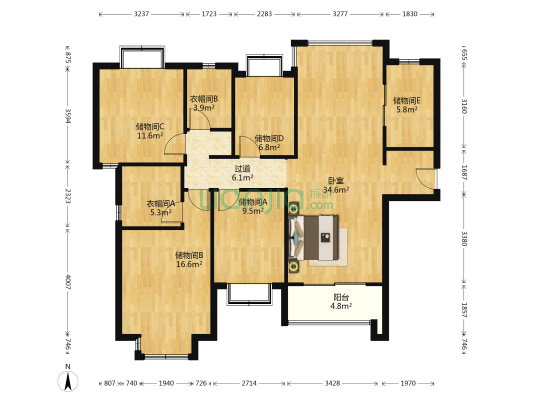雅居乐滨江国际三四期 1室0厅0卫 139平方