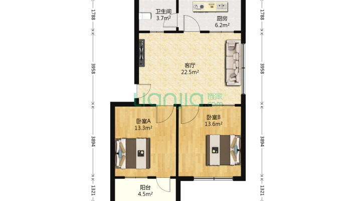 柳泉路3甲2号和4号院二手房实景图