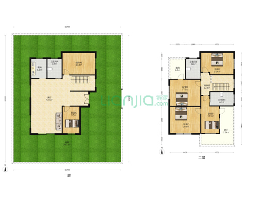 兰宝西苑 5室1厅3卫 220平方