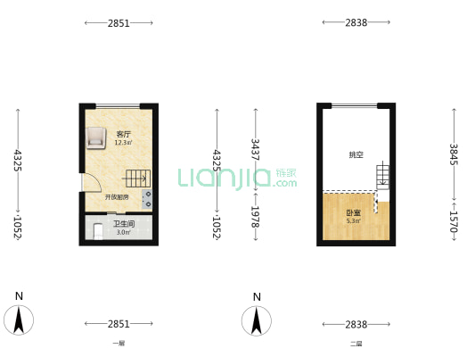 中信诚开信悦湾 1室1厅1卫 26平方