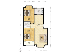 南北双通透户型 全天采光无遮挡,房本满五唯一-涿州金兴花园户型图