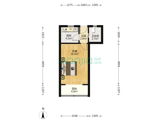上海师大新村 1室0厅1卫 38平方