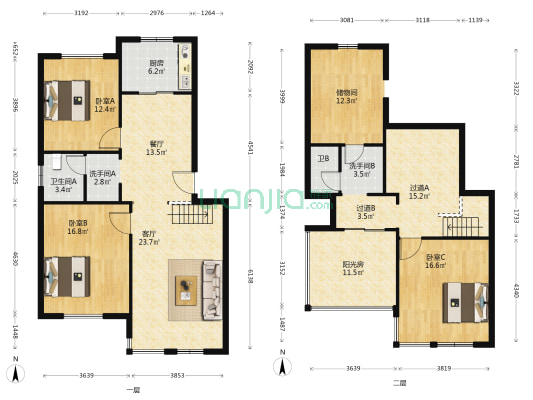 朝阳新村（滨湖） 3室2厅4卫 142平方
