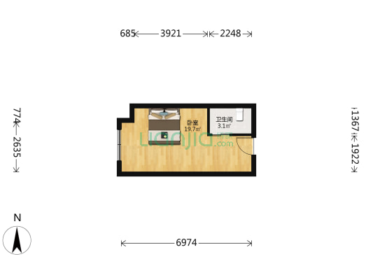 苏荷 1室0厅1卫 35平方