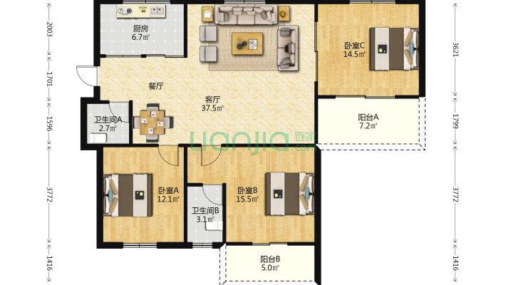 省京剧宿舍二手房实景图