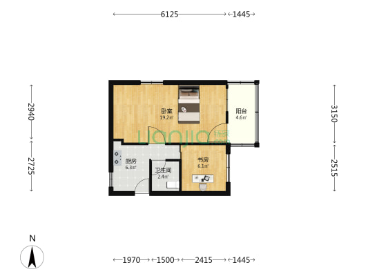 九山路 2室0厅1卫 47平方