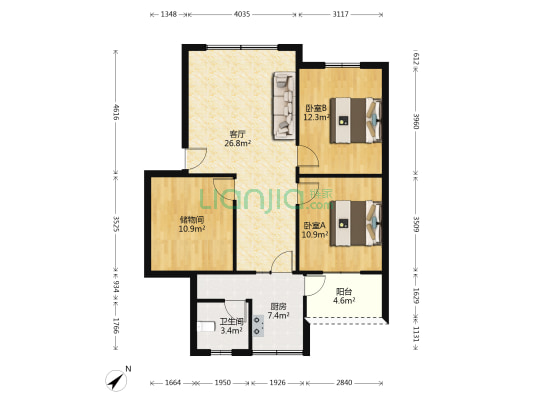 字水中学集资楼 2室1厅1卫 90平方