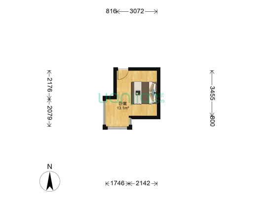 万盛花园 1室0厅0卫 64平方