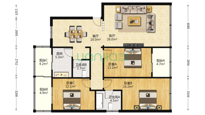 甘报社家属院二手房实景图