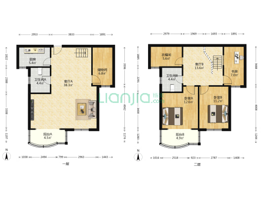 长乐公寓 3室2厅2卫 167平方