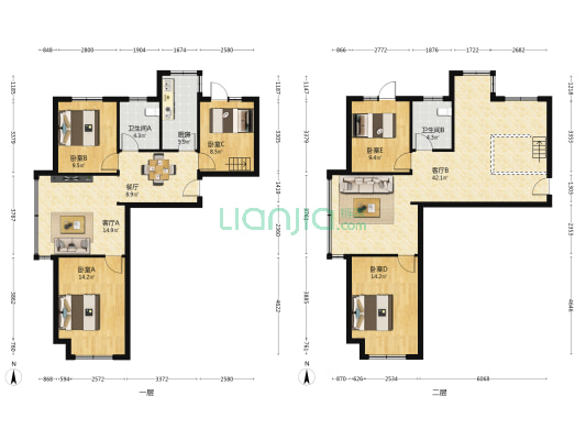 帝景嘉园 5室3厅2卫 81平方