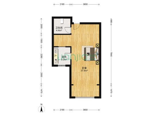 地恒托斯卡纳五期 1室0厅1卫 72平方
