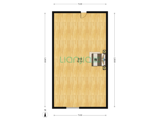东兴家园 1室0厅0卫 97平方
