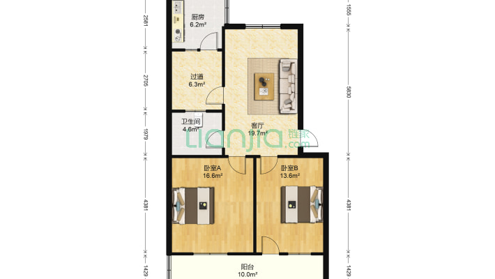 丁庄乡政府宿舍楼小区二手房实景图