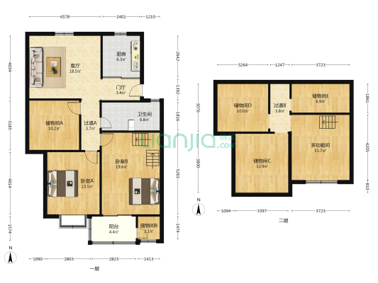 兴源小区 3室1厅1卫 98平方