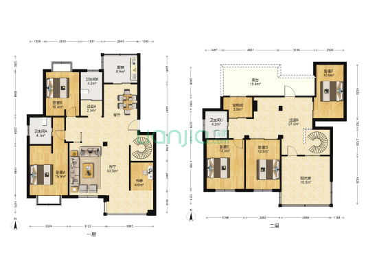 云龙嘉苑东区 6室1厅3卫 208平方