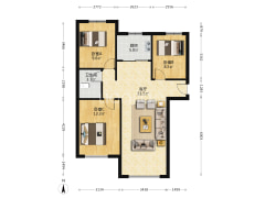 高铁新小区，环境好，中间楼层，采光视野好-涿州K2狮子城南区户型图