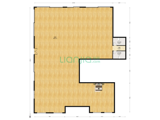 SOHO前程 1室0厅2卫 647平方