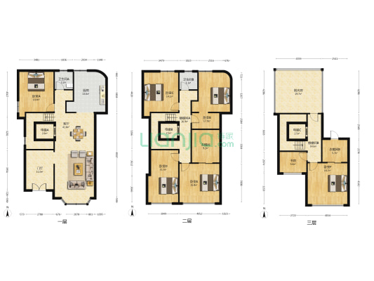 新虹桥亚洲花园 7室1厅2卫 178平方